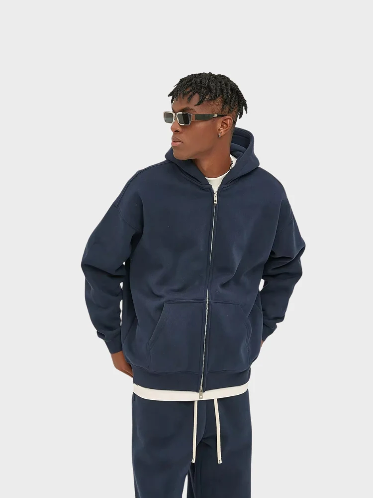 350 GSM Quality Hoodie with Zipper - Image 18