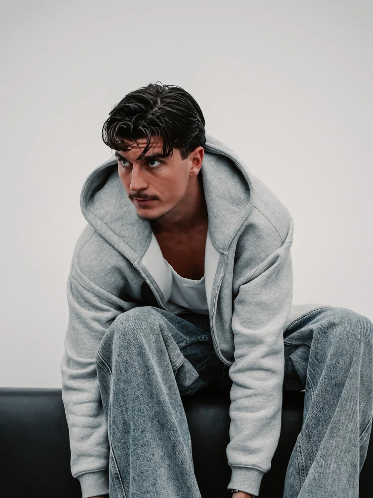 350 GSM Quality Hoodie with Zipper - Image 3