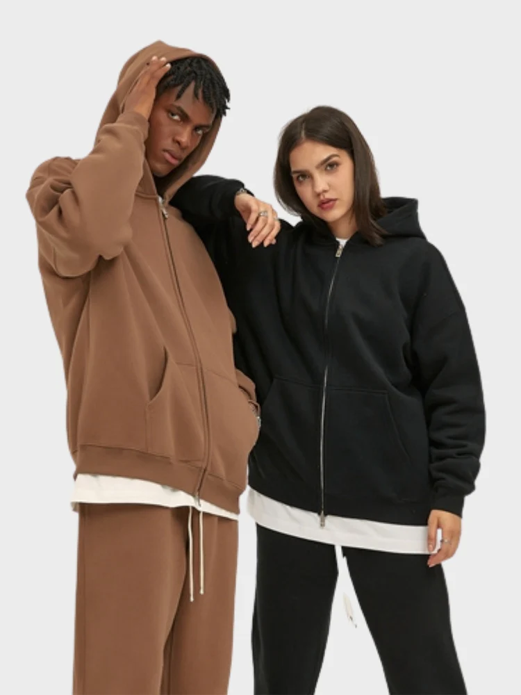 350 GSM Quality Hoodie with Zipper - Image 35