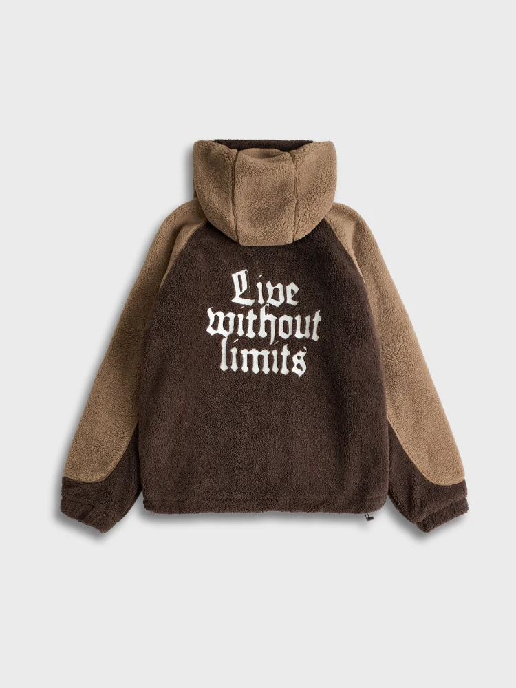 DCRB - Dark & Light Brown Sherpa Ninja Fleece - Image 4