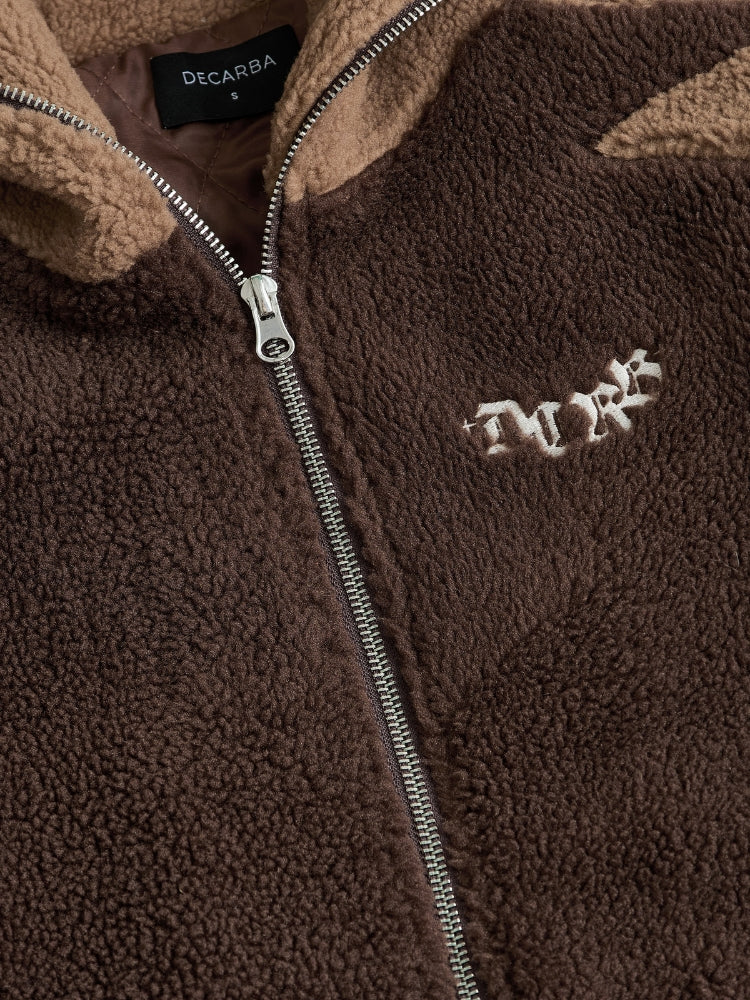 DCRB - Dark & Light Brown Sherpa Ninja Fleece - Image 5