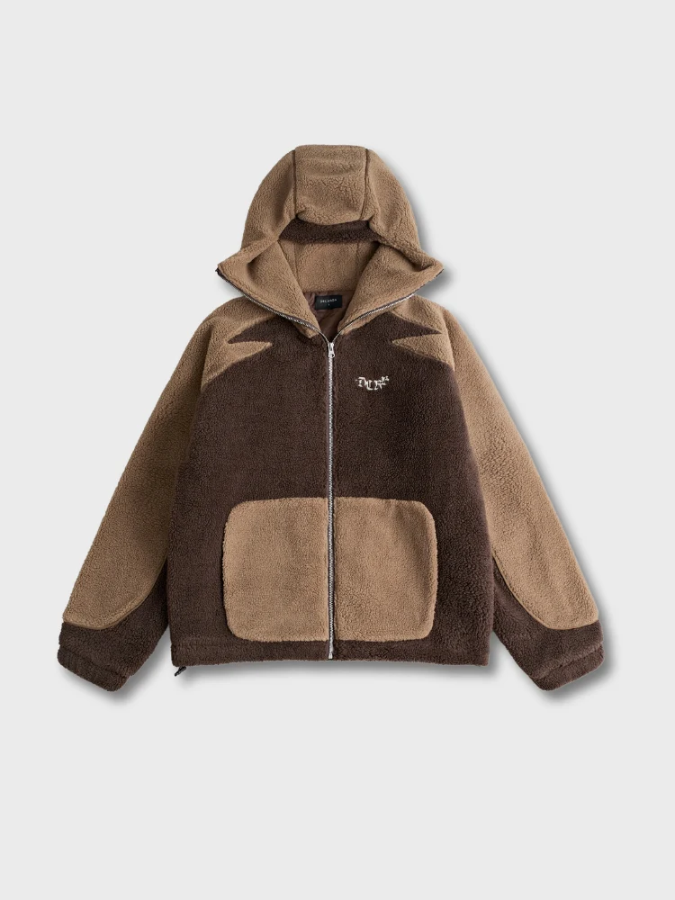 DCRB - Dark & Light Brown Sherpa Ninja Fleece - Image 7