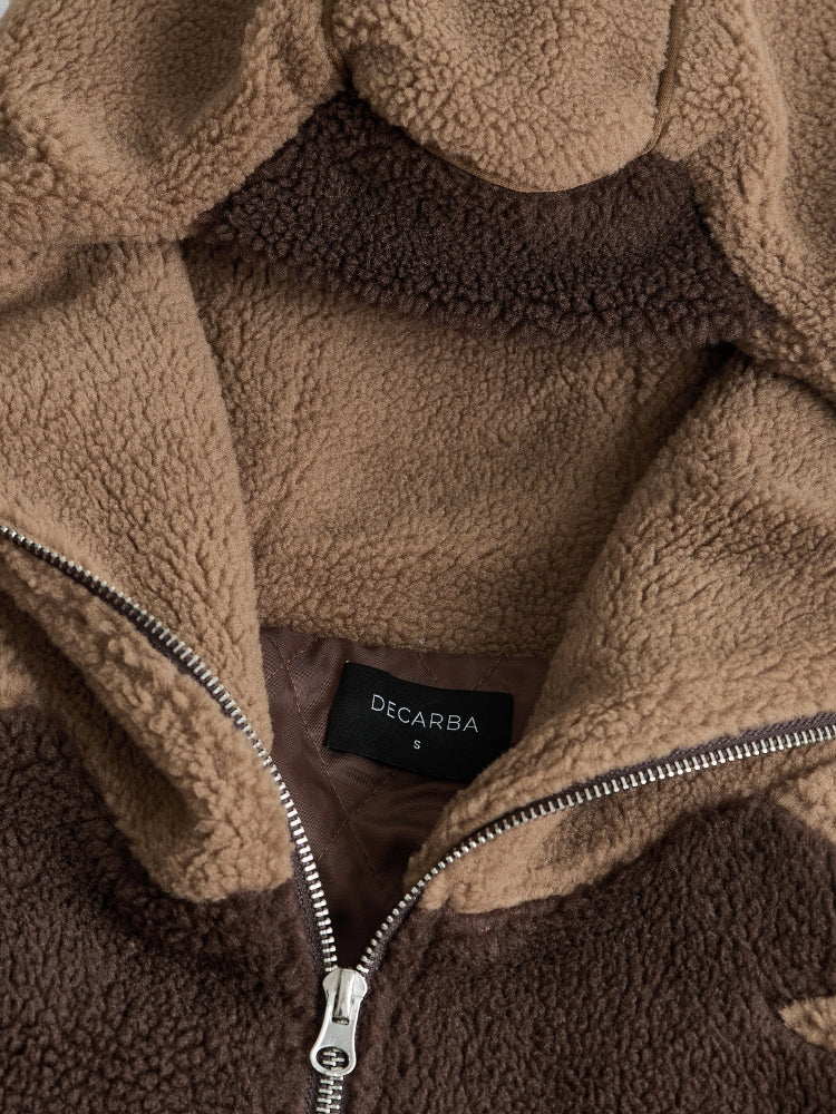 DCRB - Dark & Light Brown Sherpa Ninja Fleece - Image 9