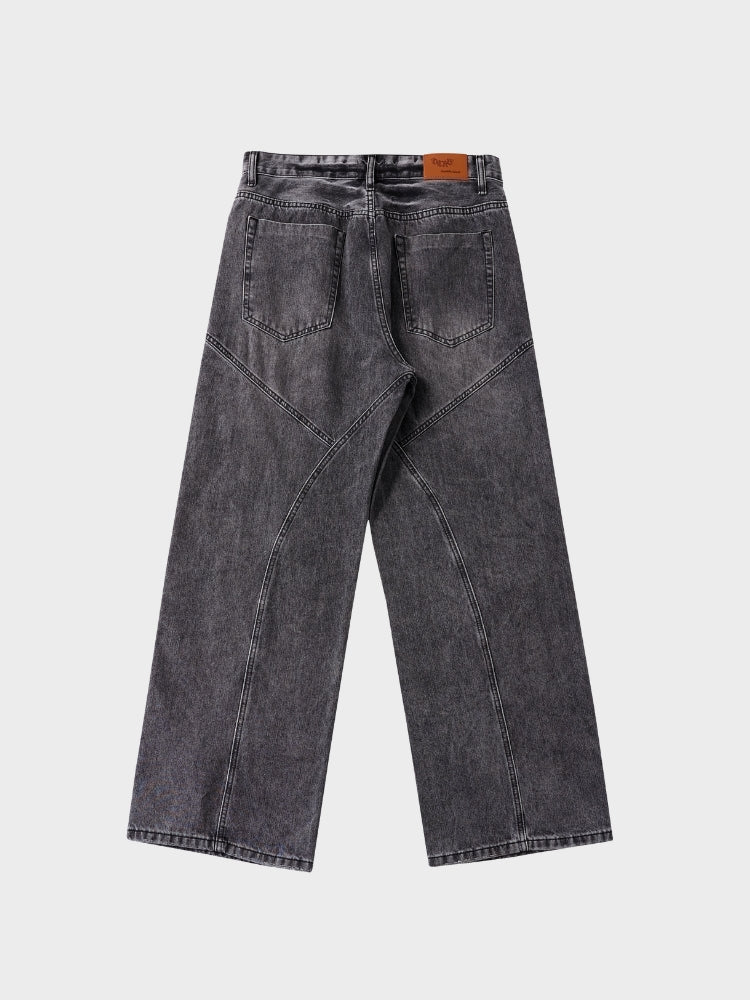 DCRB Baggy Denim Jeans - Black/Grey - Image 11