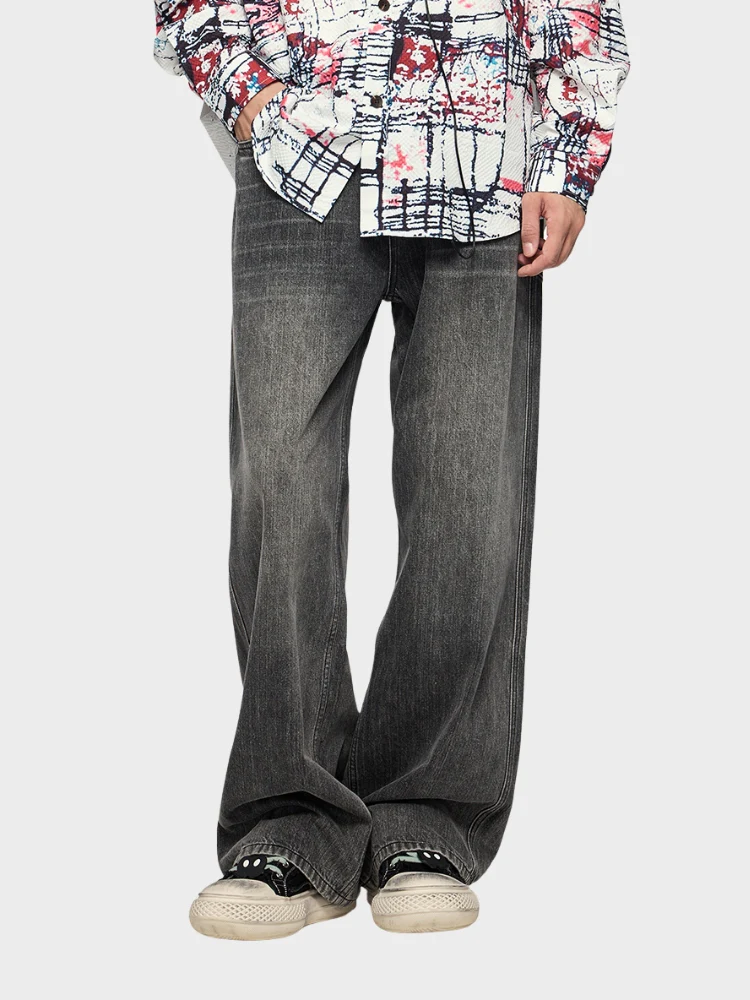 DCRB Baggy Denim Jeans - Black/Grey - Image 9