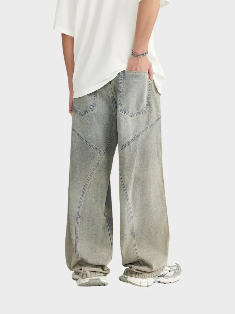 DCRB Baggy Denim Jeans - Light Grey - Image 7
