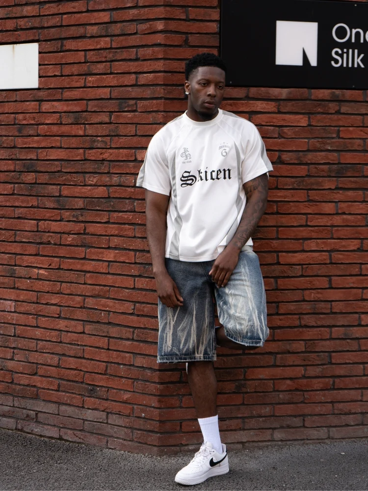 DCRB Distressed Denim Jorts - Image 7