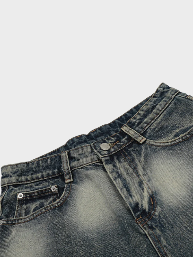 DCRB Distressed Denim Jorts - Image 9