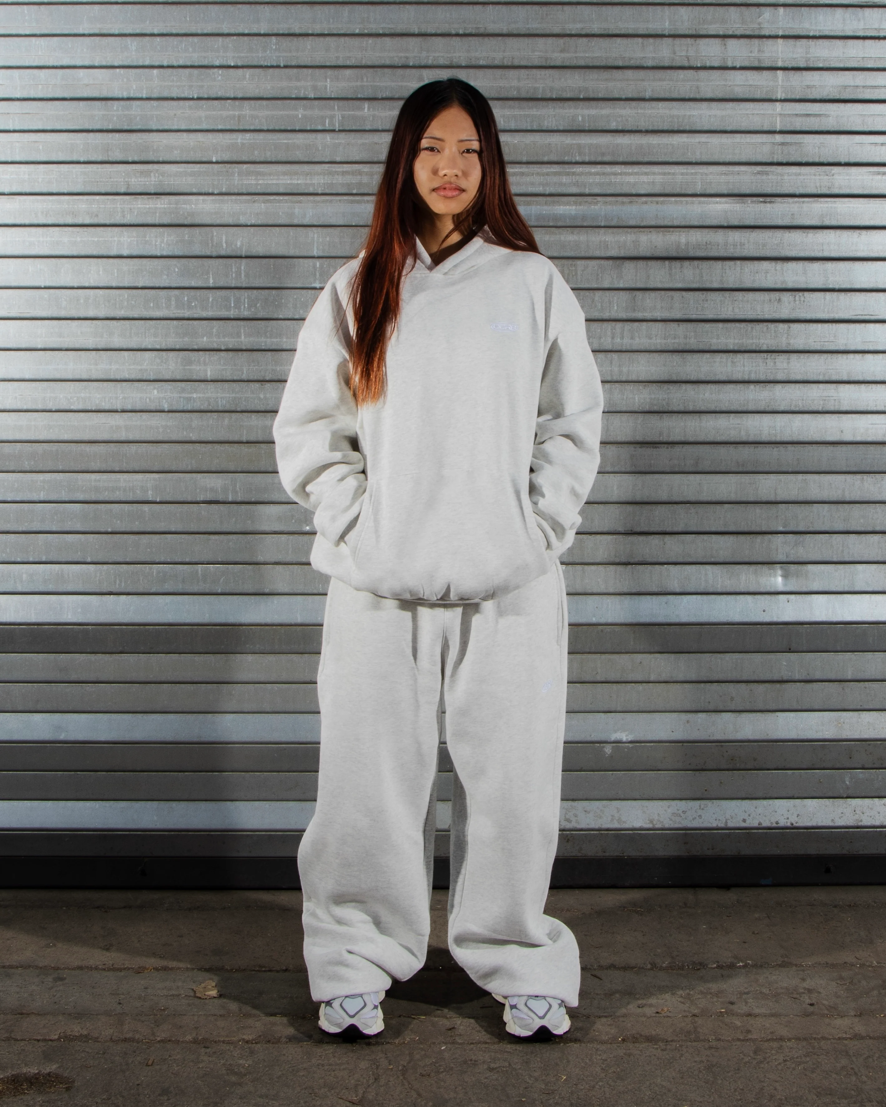 DCRB Tracksuit Open Leg Jogger - Light Grey - Image 8