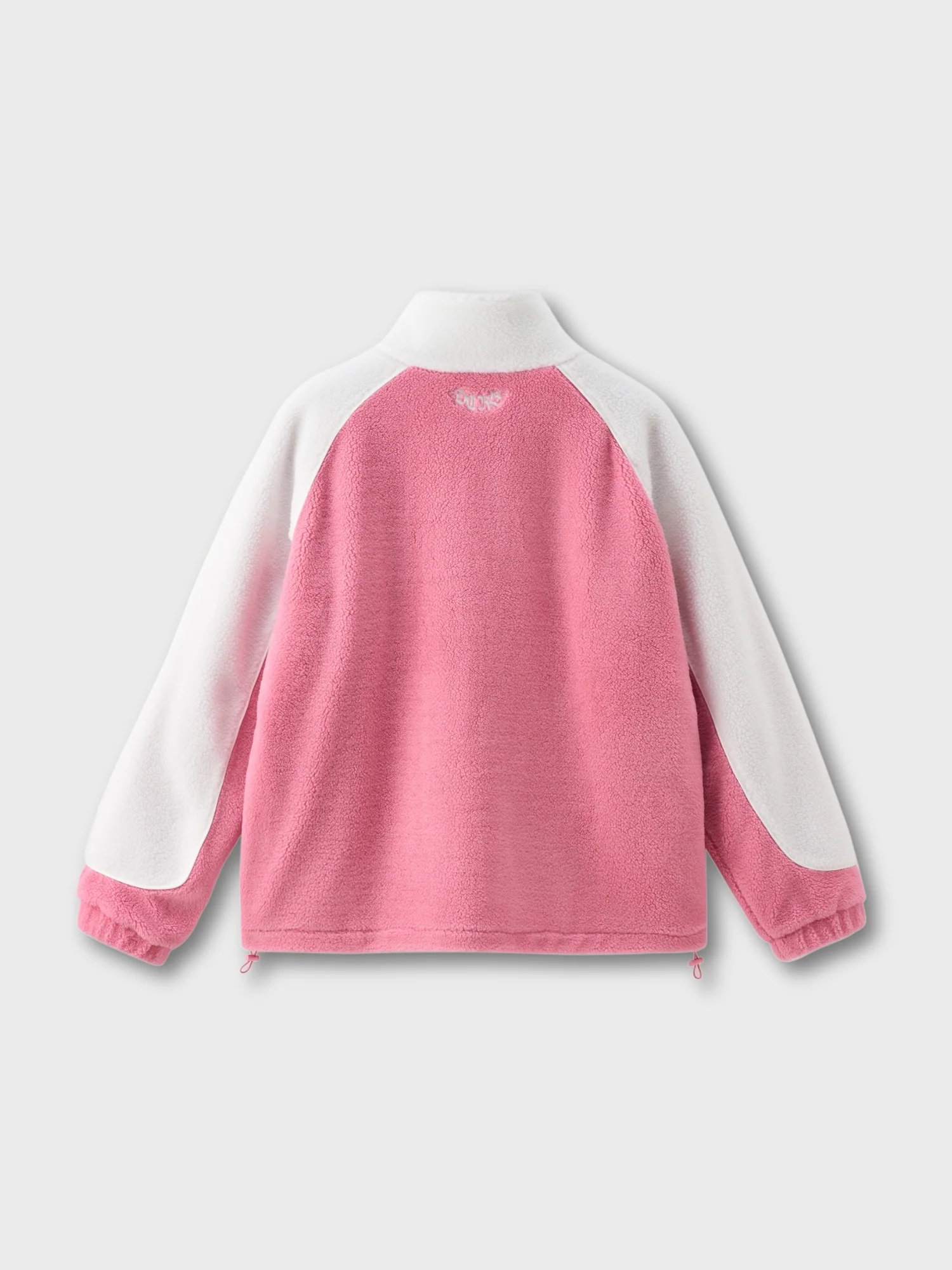 DCRB Two Tone Sherpa Fleece Jacket Pink - Image 6
